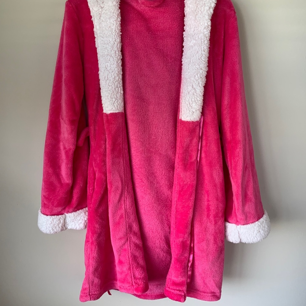 Cozy Owl Pyjama Robe Pink & White - Picture 2 of 5